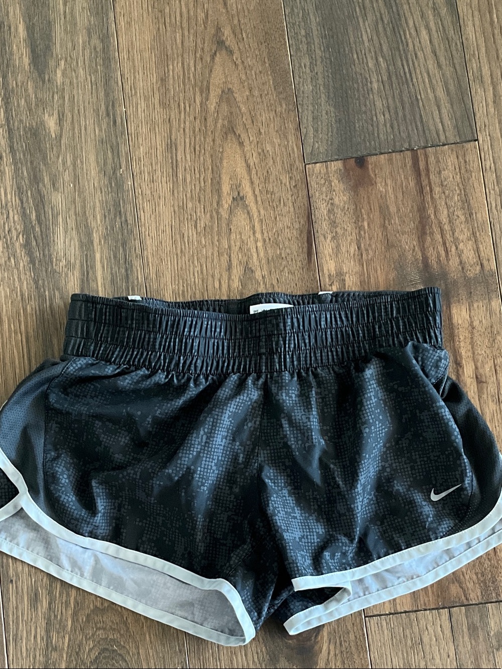 Nike Black Women's Athletic Shorts with White Trim